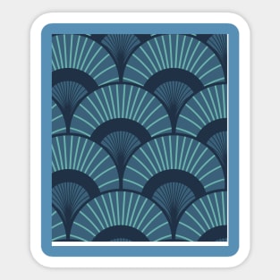 Tropical Art Deco Pattern Sticker